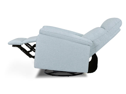 M24388HBL,DaVinci,Suzy Electronic Swivel Recliner in Heathered Blue