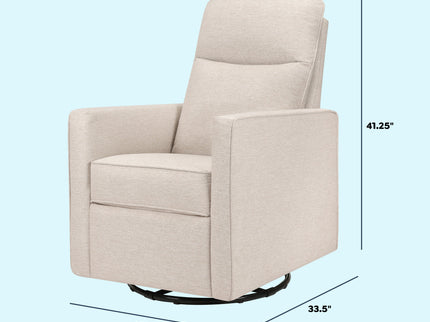 M19787BH,DaVinci,Gabby Pillowback Swivel Glider in Beach