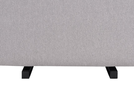 M13985GCM,DaVinci,Davinci Universal Gliding Ottoman in Grey Finish with Cream Piping