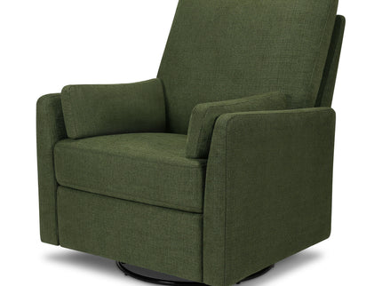 F24687PFGL,Carter's,Ethan Swivel Recliner in Performance Forest Green Linen