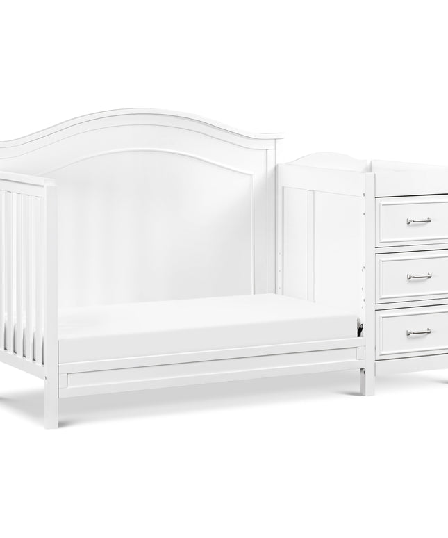 M12891W,DaVinci,Charlie 4-in-1 Convertible Crib & Changer in White