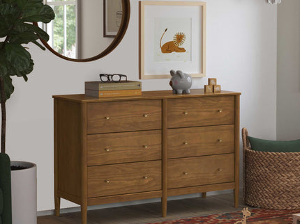 M27326L,DaVinci,Frem 6-Drawer Dresser in Walnut