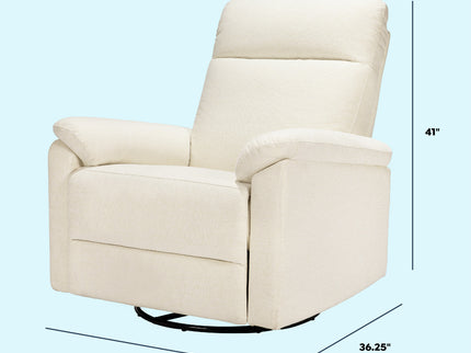M24388VN,DaVinci,Suzy Electronic Swivel Recliner in Vanilla