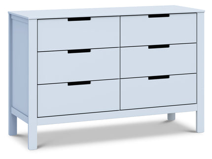 F11926PB,Carter's,Colby 6-Drawer Double Dresser in Powder Blue