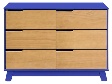 M4216CBTHY,Babyletto,Hudson 6-Drawer Double Dresser  Assembled in Cobalt and Honey