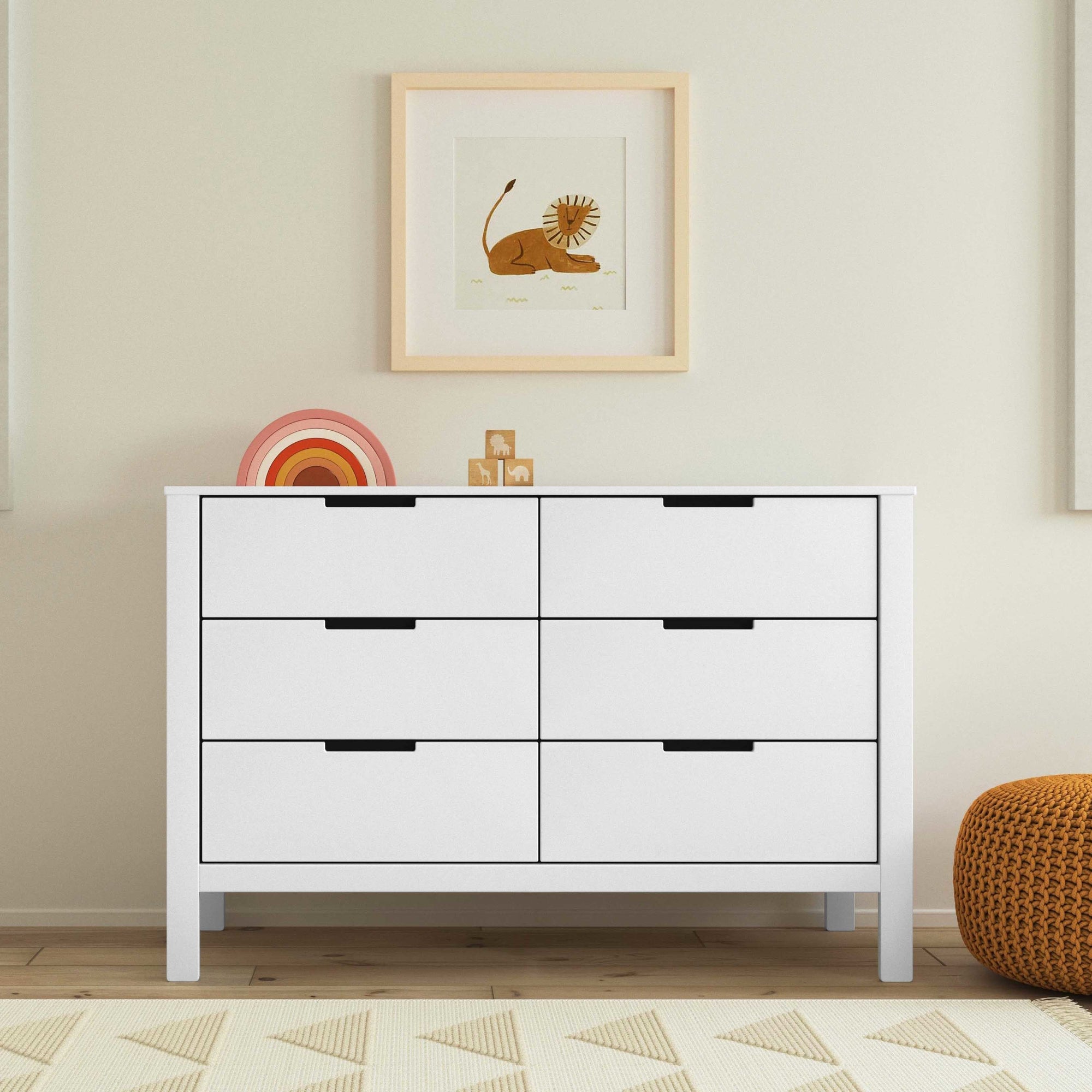 F11926W,Carter's,Colby 6-Drawer Double Dresser in White
