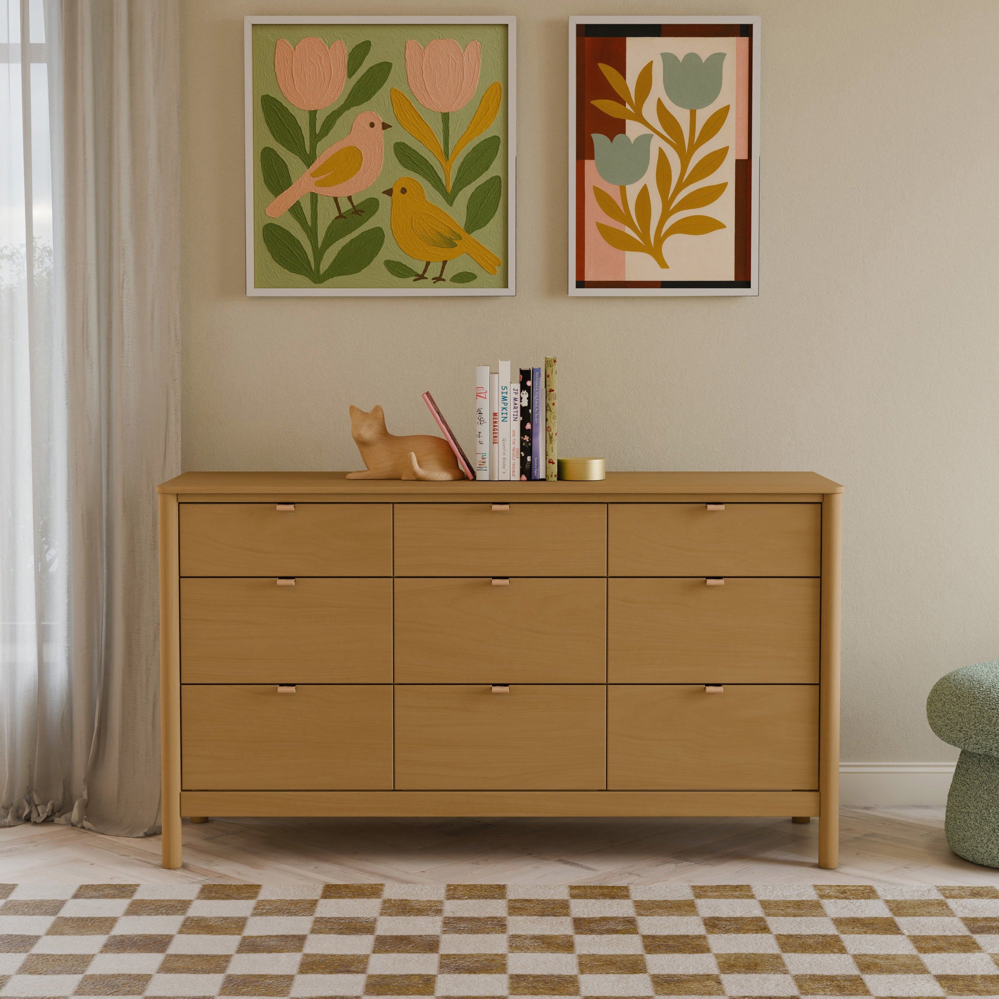 M25928HY,Babyletto Kids,Bondi 9-Drawer Assembled Dresser in Honey