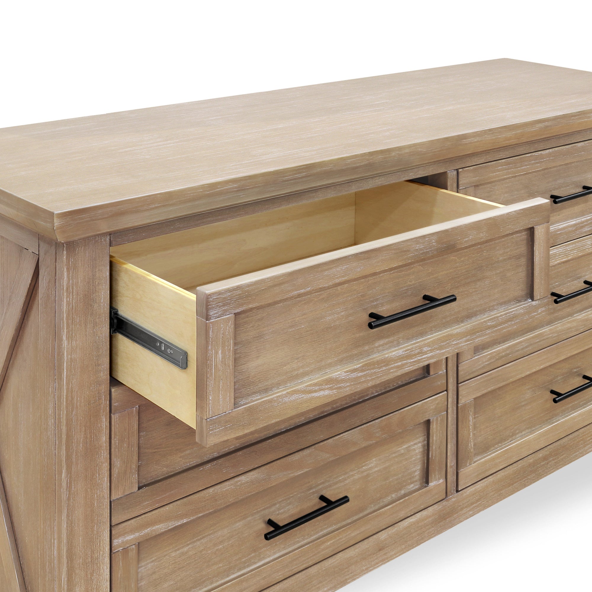 B14516DF,Monogram by Namesake,Emory Farmhouse 6-Drawer Dresser in Driftwood