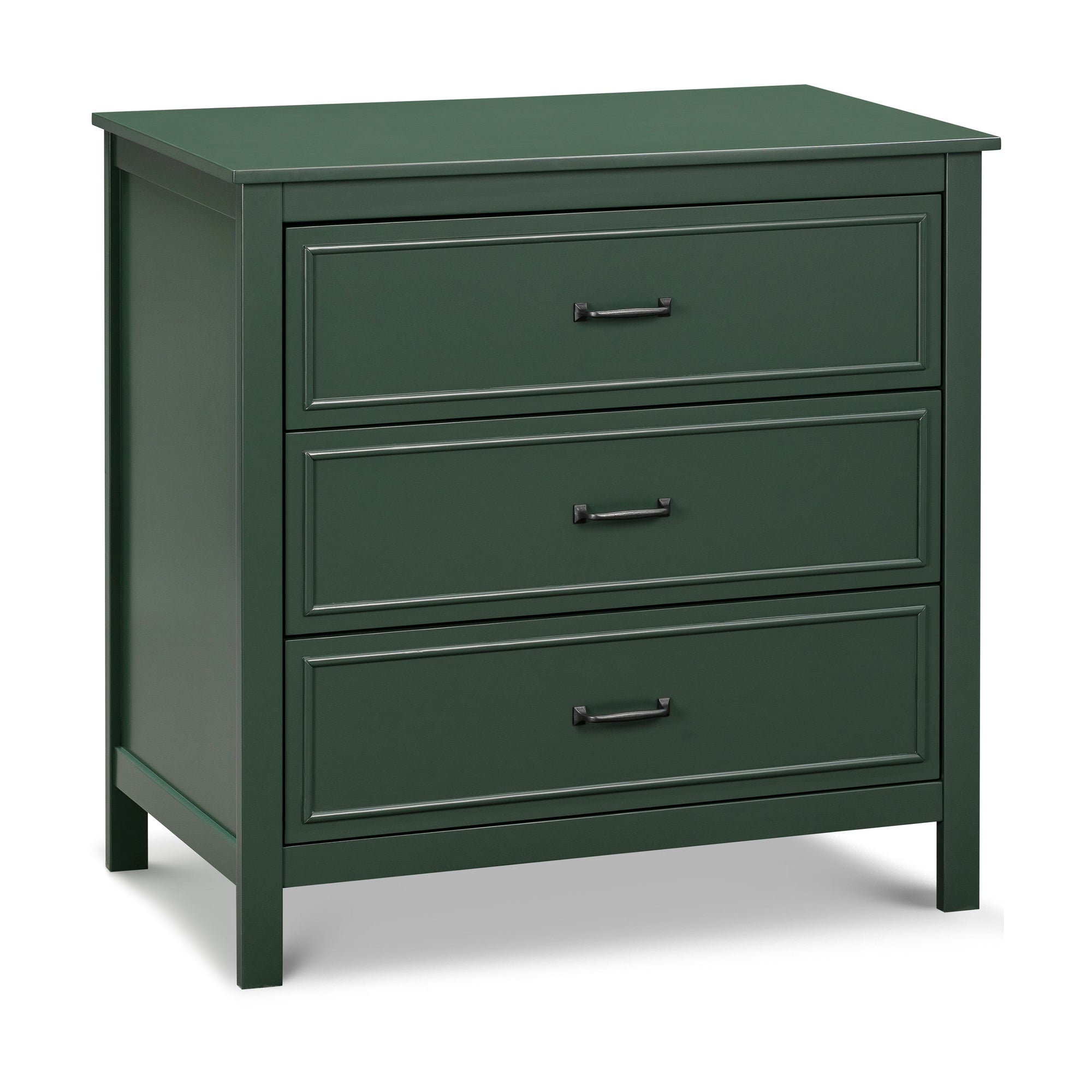 M12823FRGR,DaVinci,Charlie 3-Drawer Dresser in Forest Green