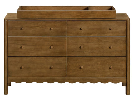 M27916NL,Swell 6-Drawer Assembled Dresser in Natural Walnut