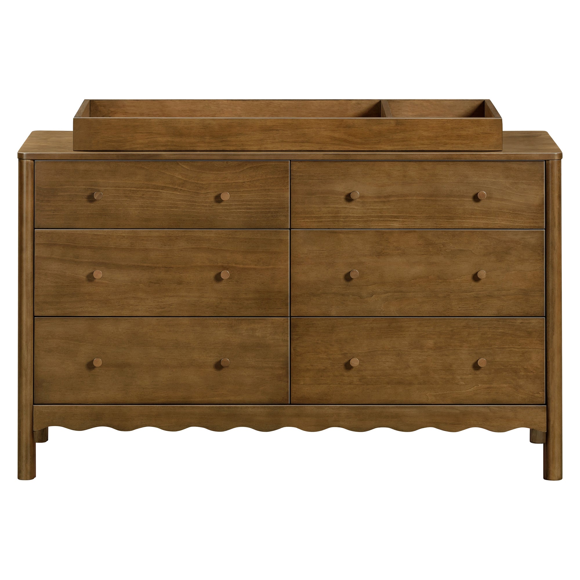 M27916NL,Swell 6-Drawer Assembled Dresser in Natural Walnut