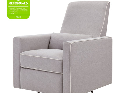 M10887GCM,DaVinci,Piper Recliner in Grey Finish w/Cream Piping