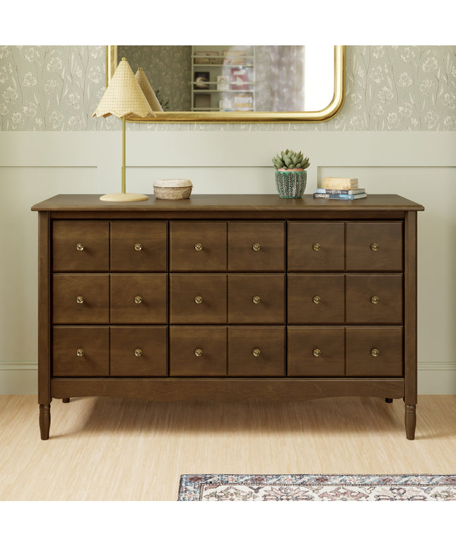 M7128NL,Namesake,Liberty 9-Drawer Assembled Dresser in Natural Walnut