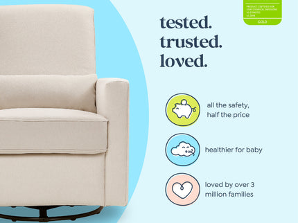 M10887CM,DaVinci,Piper Recliner in Cream Finish w/Cream Piping