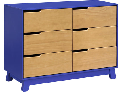 M4216CBTHY,Babyletto,Hudson 6-Drawer Double Dresser  Assembled in Cobalt and Honey