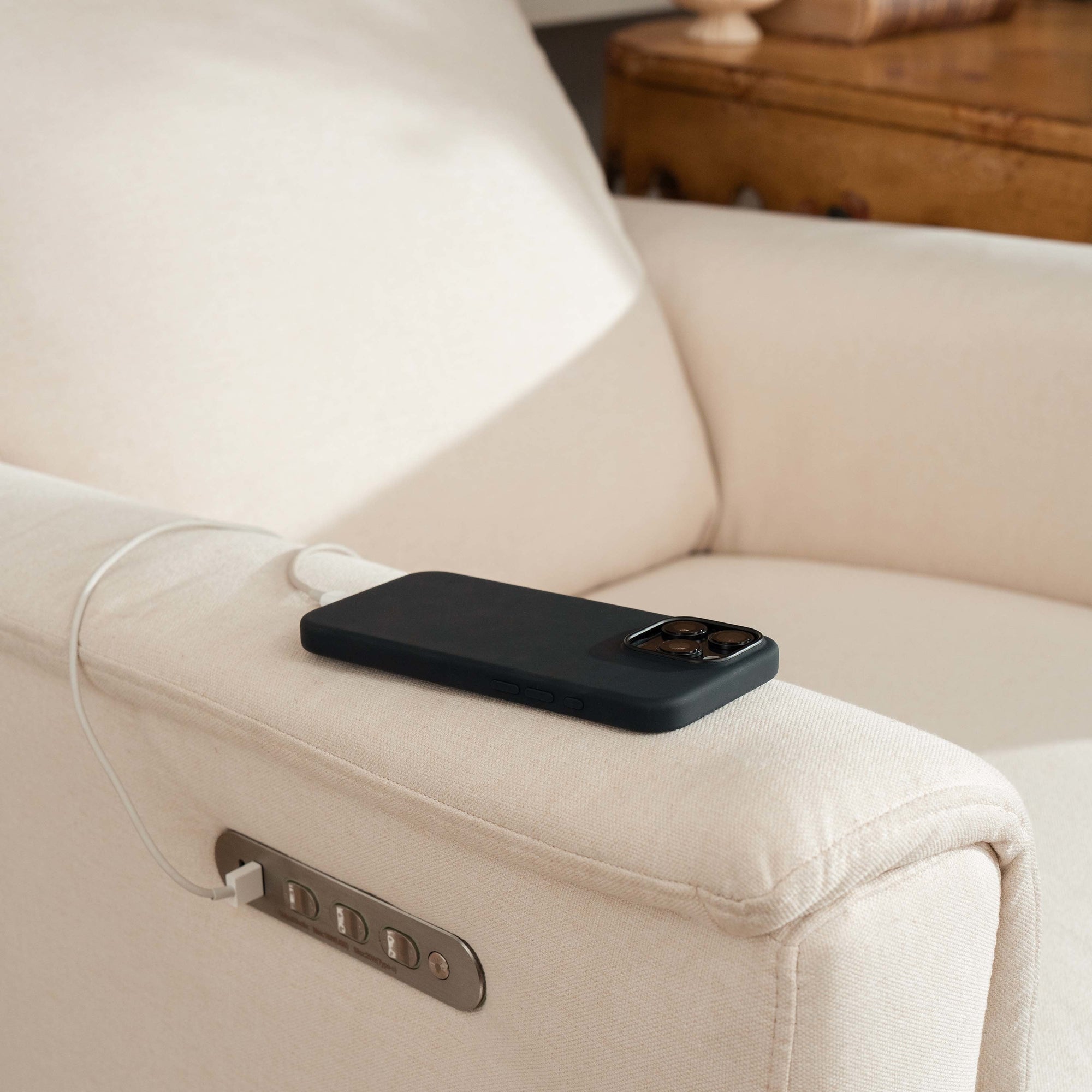 M17182PCMEW,Namesake,Willa Pro Power Glider Recliner w/ Power Lumbar in Performance Cream Eco-Weave
