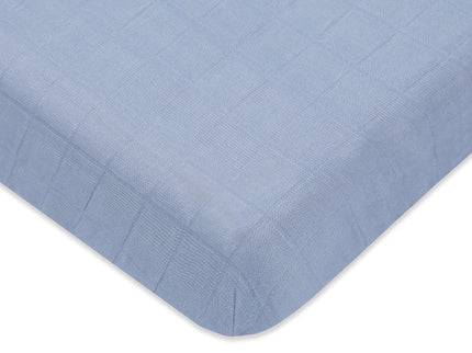 T29636DP,Babyletto,Dewdrop Muslin Mini Crib Sheet in GOTS Certified Organic Cotton