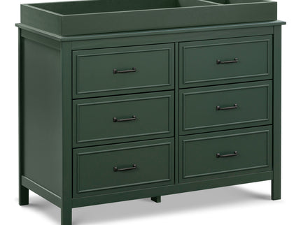 M12826FRGR,DaVinci,Charlie 6-Drawer Double Dresser in Forest Green