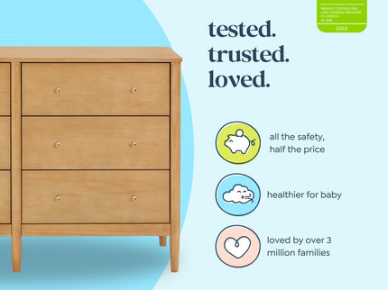 M27326HY,DaVinci,Frem 6-Drawer Dresser in Honey