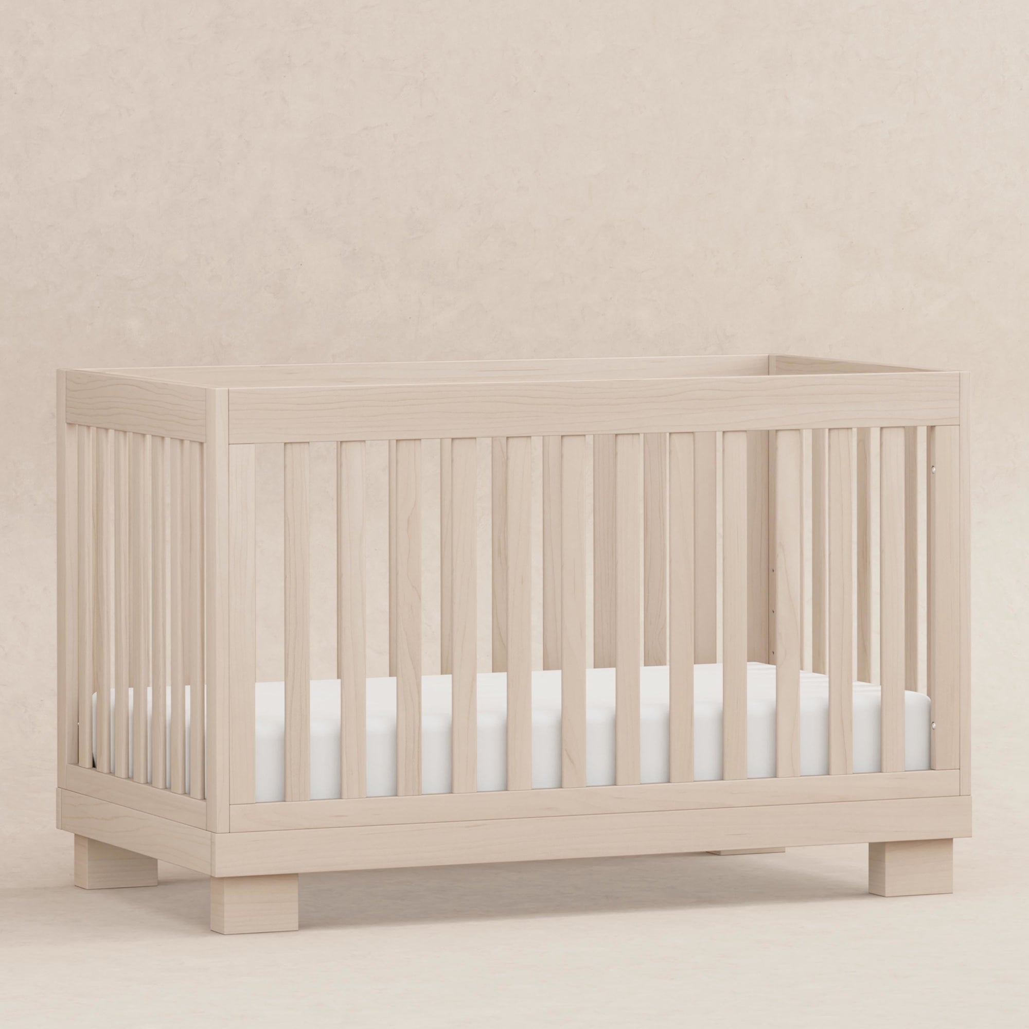 M6701NX,Babyletto,Modo 3-in-1 Convertible Crib w/Toddler Bed Conversion Kit in Washed Natural