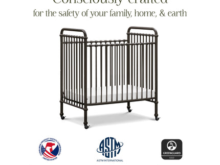M15598UR,Namesake,Abigail 3-in-1 Convertible Mini Crib in Vintage Iron