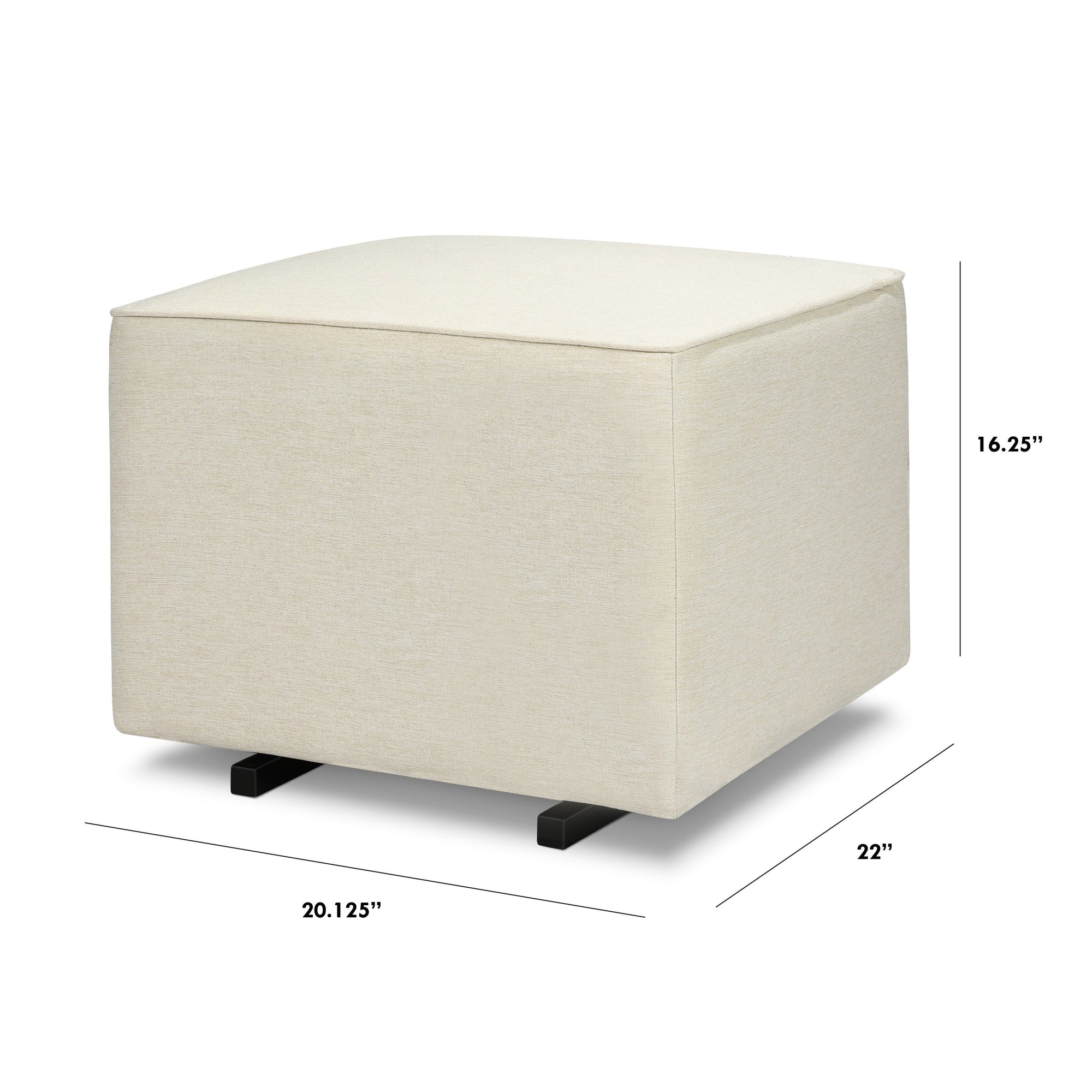 M13985VN,DaVinci,Davinci Universal Gliding Ottoman in Vanilla