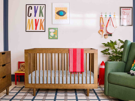 W4901L,DaVinci,Marley 3-In-1 Convertible Crib in Walnut