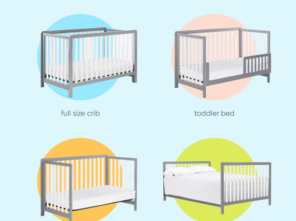 F11901GW,Carter's,Colby 4-in-1 Low-profile Convertible Crib in Grey and White