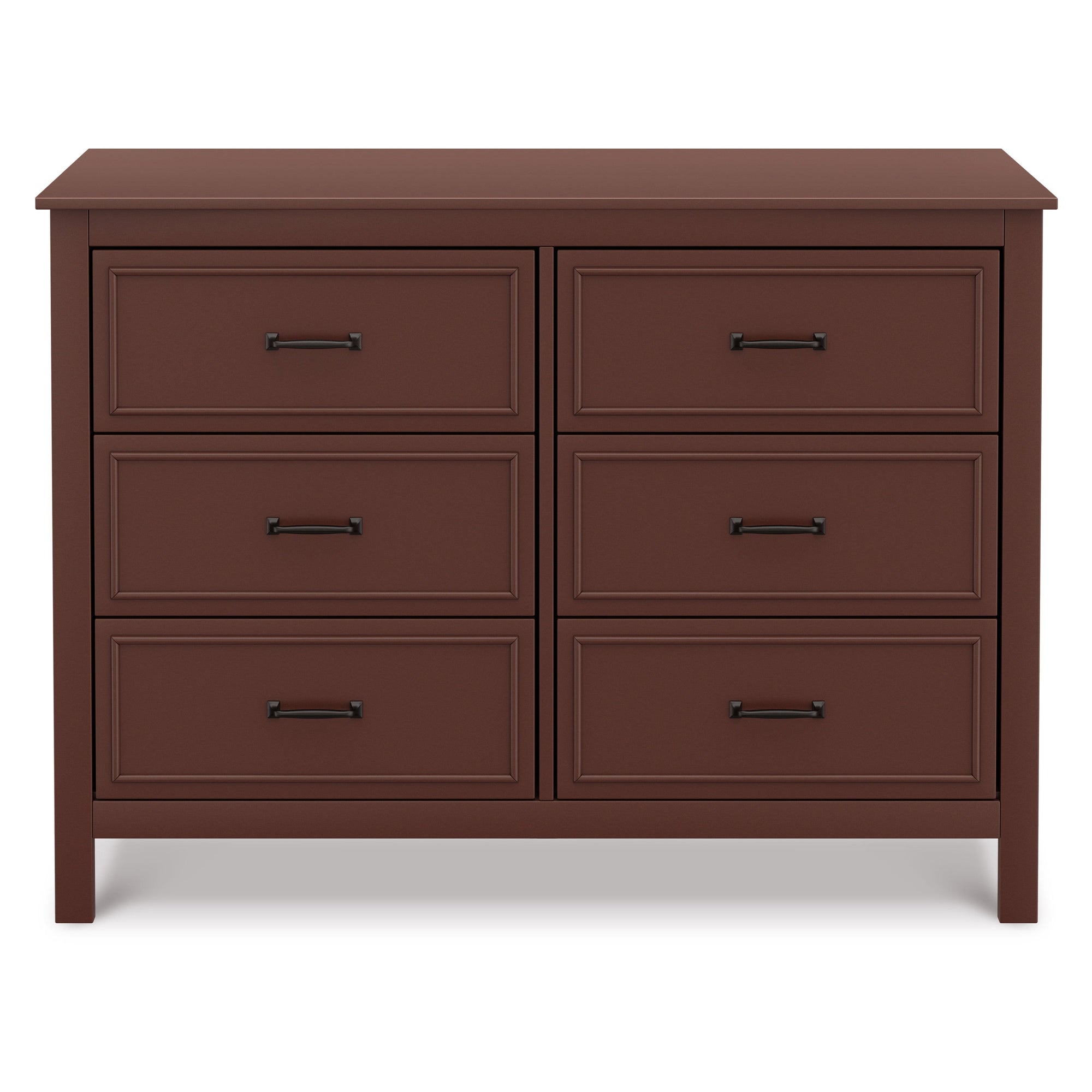 M12826CR,DaVinci,Charlie 6-Drawer Double Dresser in Crimson