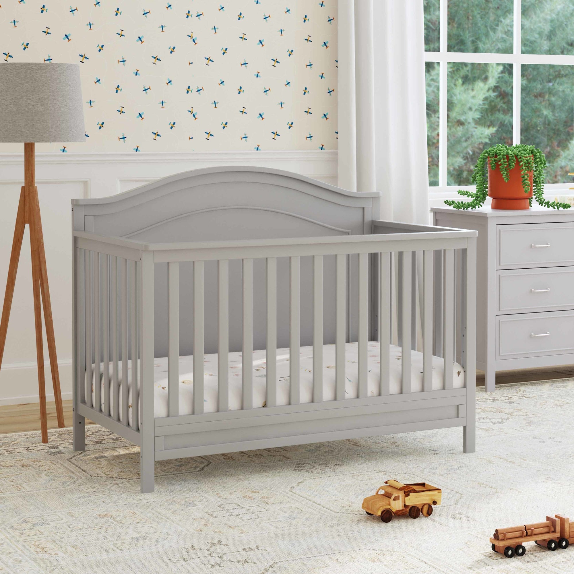 M12801G,DaVinci,Charlie 4-in-1 Convertible Crib in Grey