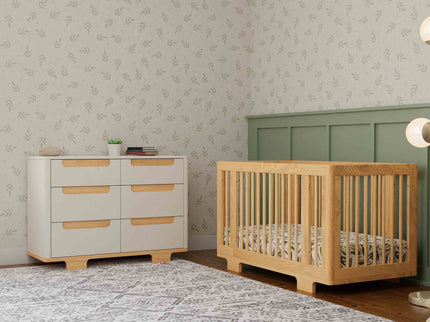 M23426WN,Babyletto,Yuzu 6-Drawer Dresser in White/Natural