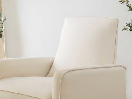 M19387PCMEW,DaVinci,Penny Swivel Recliner in Performance Cream Eco-Weave