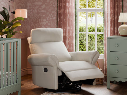 M24386BH,DaVinci,Suzy Flex Swivel Recliner w/ Adj. Arms & Headrest in Beach