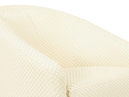 M5887IVCL,Babyletto,Madison Swivel Glider in Ivory Velvet Checker w/ Light Wood Base