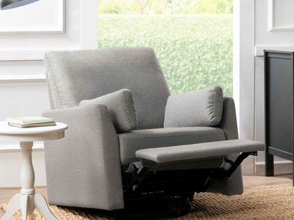 F24687PFTGRY,Carter's,Ethan Swivel Recliner in Performance Grey Linen
