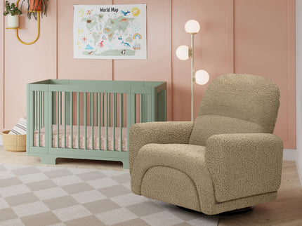 M30087LT,Babyletto,Rainbow Recliner and Swivel Glider in Latte Teddy Loop