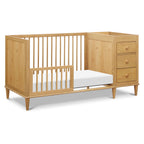 W4991HY,DaVinci,Marley Convertible 3-in-1 Crib and Changer Combo in Honey