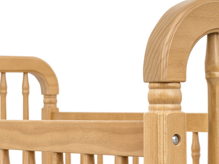 M7101HY,Namesake,Liberty 3-in-1 Convertible Spindle Crib w/Toddler Bed Conversion Kit in Honey