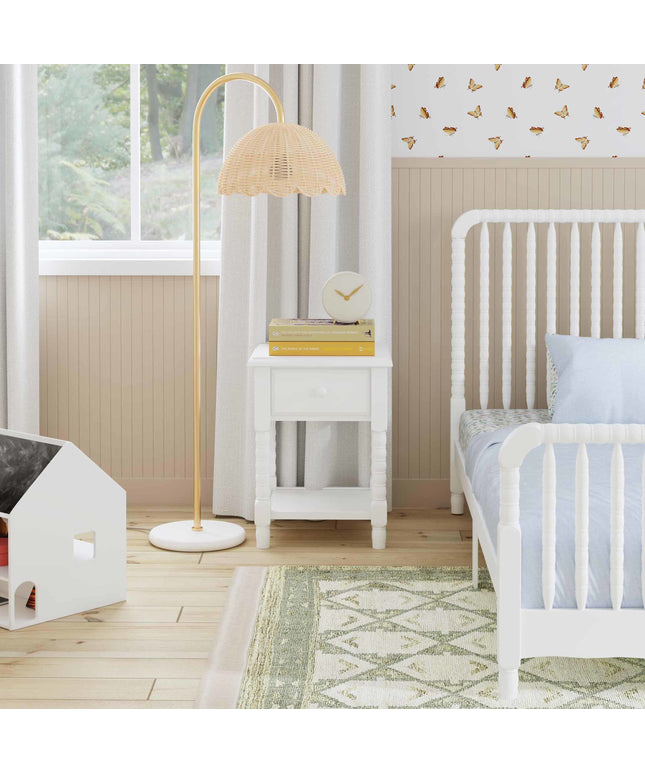 M7360W,DaVinci,Jenny Lind Spindle Nightstand in White