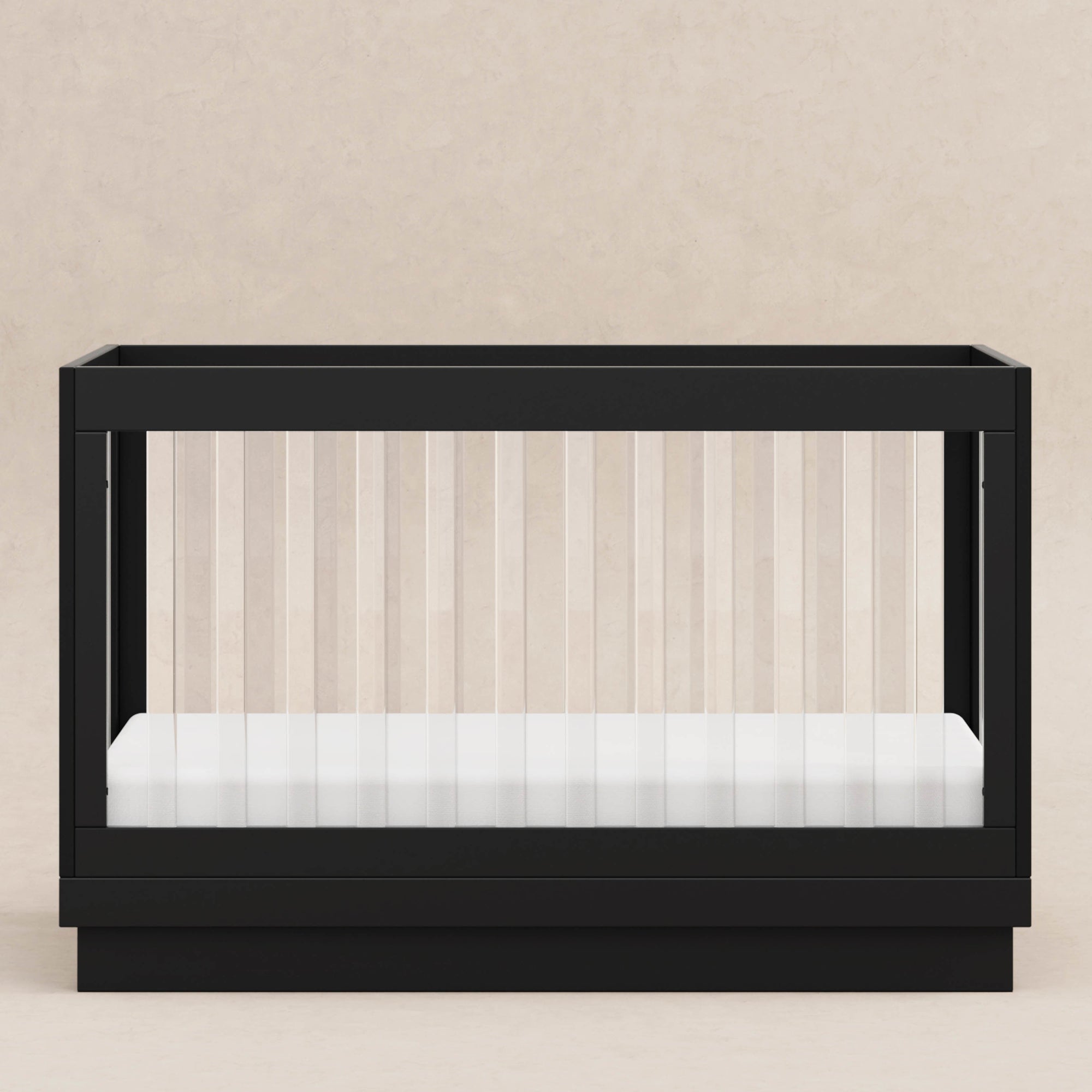 M8601KB,Babyletto,Harlow 3-in-1 Convertible Crib w/Toddler Bed Conversion Kit in Black/Acrylic