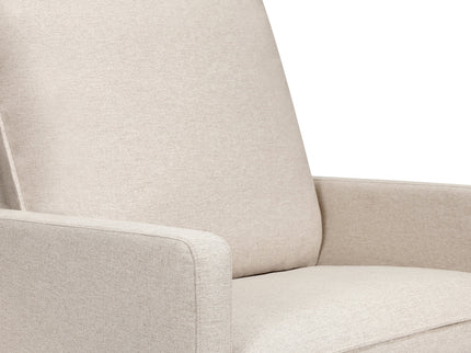 M20984PBEWLB,Babyletto,Cali Pillowback Chair and a Half Glider in Performance Beach Eco-Weave w/ Light Wood Base