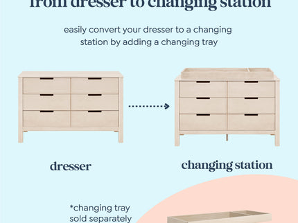 F11926NX,Carter's,Colby 6-Drawer Double Dresser in Washed Natural