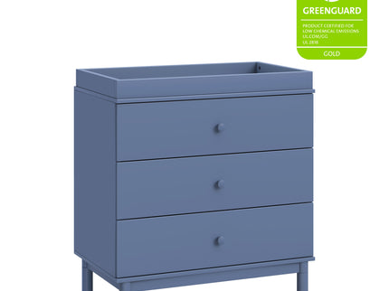 M12923CVB,Babyletto,Gelato 3-Drawer Changer Dresser w/Removable Changing Tray in Cove Blue