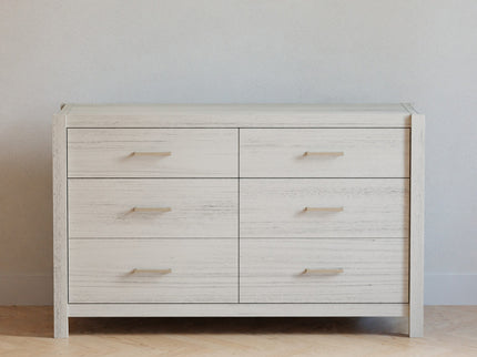 B26416WDF,Monogram by Namesake,Hemsted 6-Drawer Assembled Dresser in White Driftwood