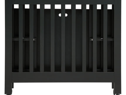 M6698B,Babyletto,Origami Mini Crib in Black Finish