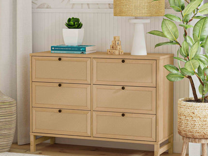 M24926HY,DaVinci,Margot 6-Drawer Dresser in Honey