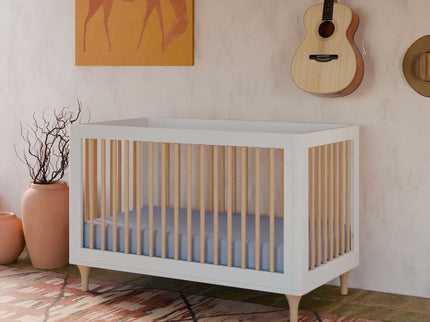 M9001WN,Babyletto,Lolly 3-in-1 Convertible Crib w/Toddler Bed Conversion Kit in White/Natural