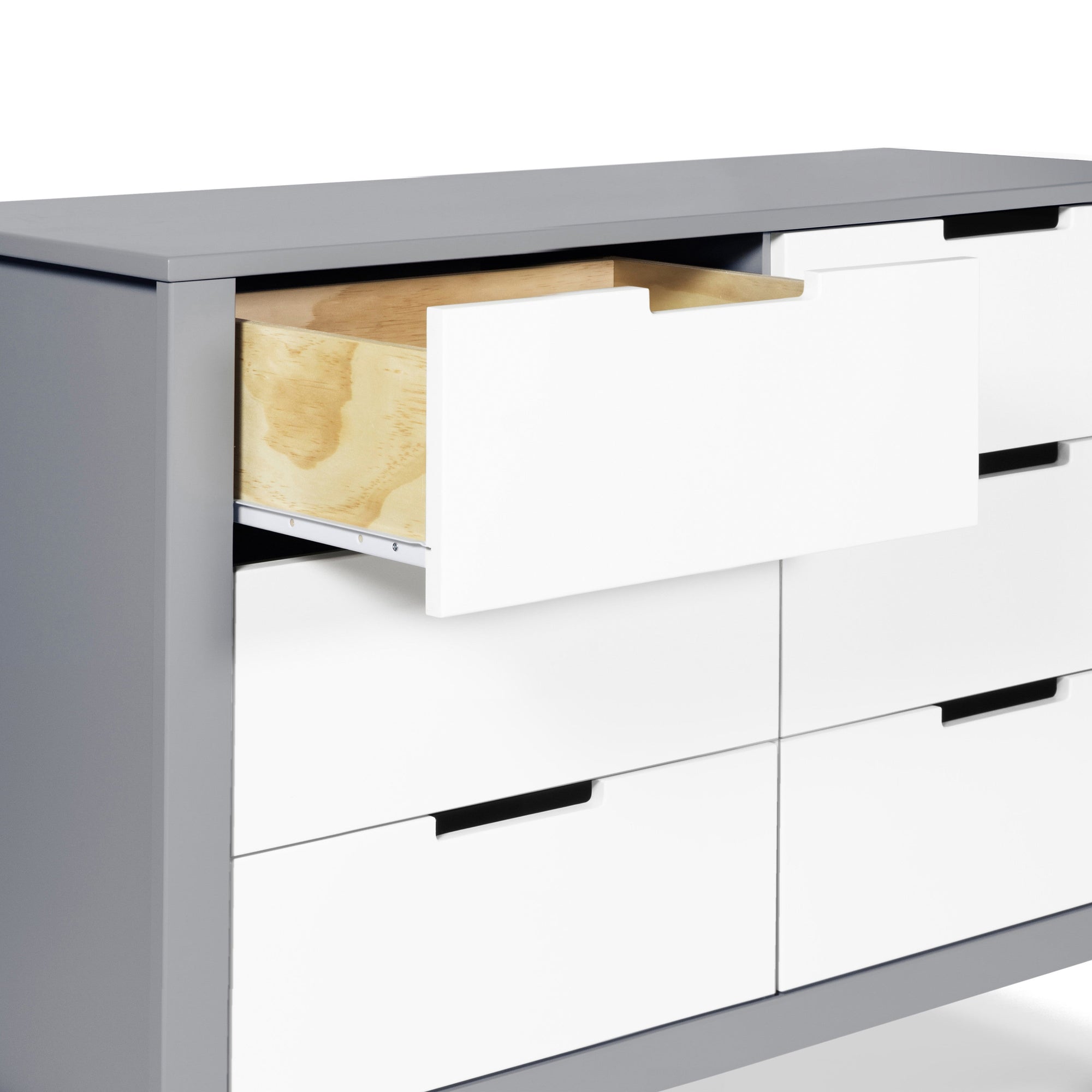 F11926GW,Carter's,Colby 6-Drawer Double Dresser in Grey and White
