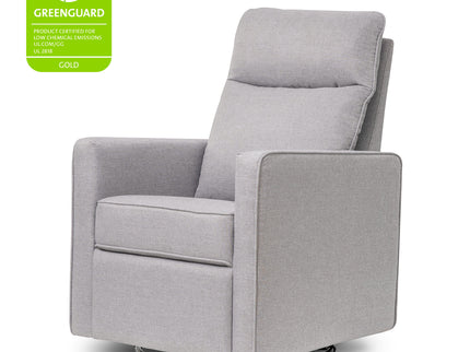 M19787MIG,DaVinci,Gabby Pillowback Swivel Glider in Misty Grey
