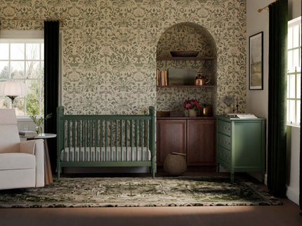 M7101FRGR,Namesake,Liberty 3-in-1 Convertible Spindle Crib w/Toddler Bed Conversion Kit in Forest Green